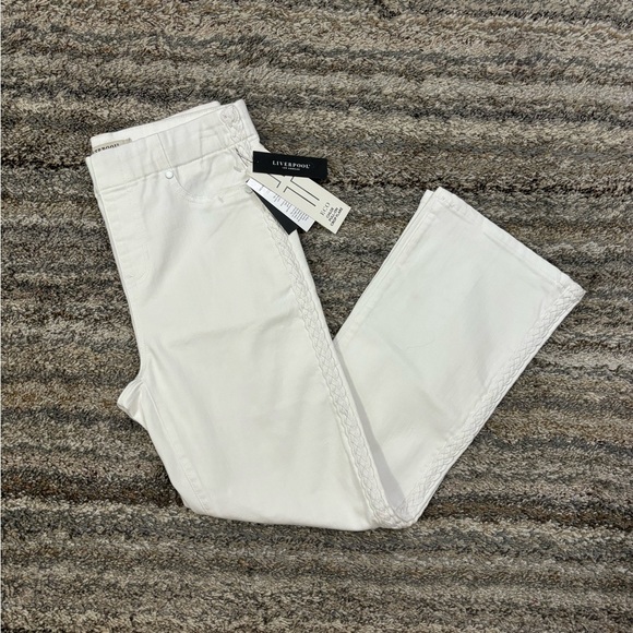 Liverpool Eco Chloe Pull-On Crop Flare Jeans Sz 2/26 NWT | Liverpool Flare Jeans - Picture 15 of 15